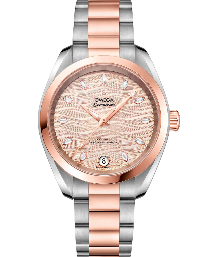 Часы Omega Seamaster Aqua Terra 220.20.34.20.59.001 — женские, золотой