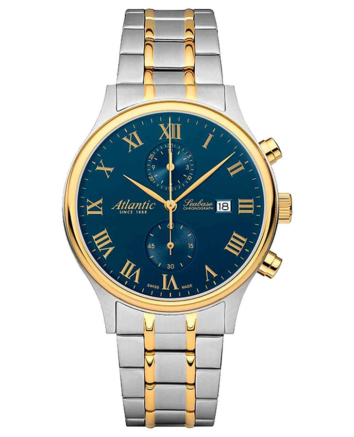Часы Atlantic Seabase 64457.43.58G — мужские, синий