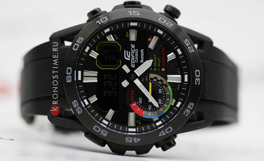 Часы Casio Edifice ECB-40MP-1ADF (ECB-40MP-1A) — пластик, мужские