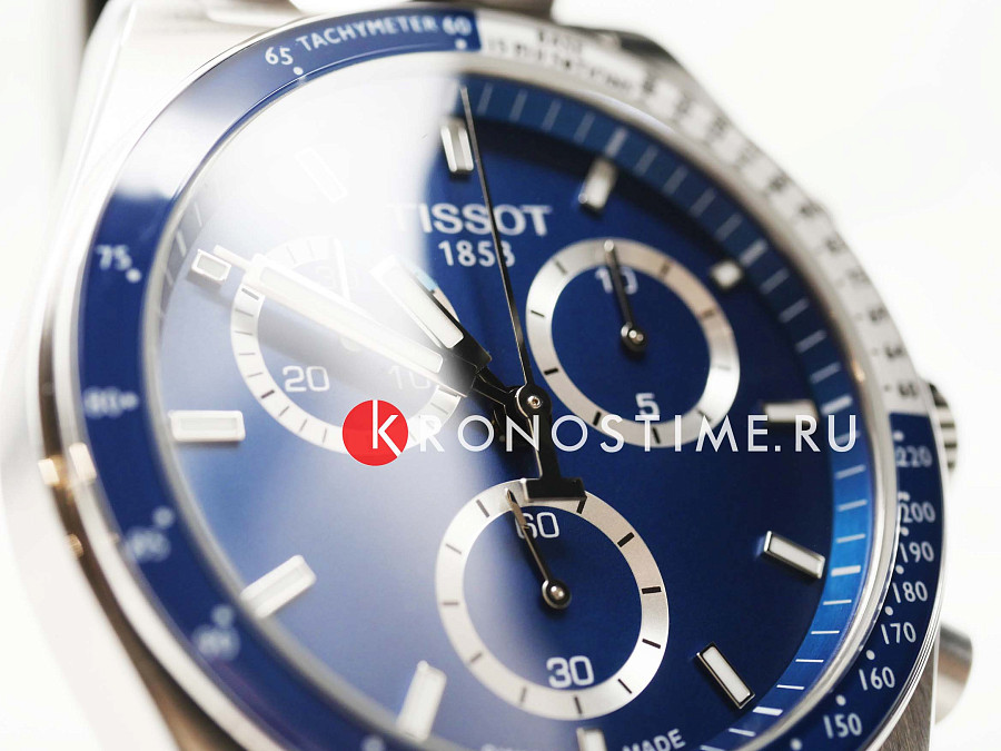 Часы Tissot PRS 516 Chronograph T149.417.11.041.00 — мужские, серебристый