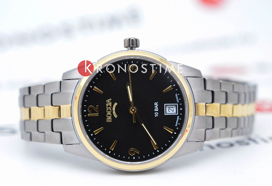 Часы Boccia Titanium 3272-05 — кварцевые, титан