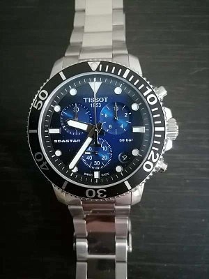 Фото покупателя: Швейцарские наручные часы Tissot Seastar 1000 Chronograph Special Edition T120.417.11.041.01 с хронографом