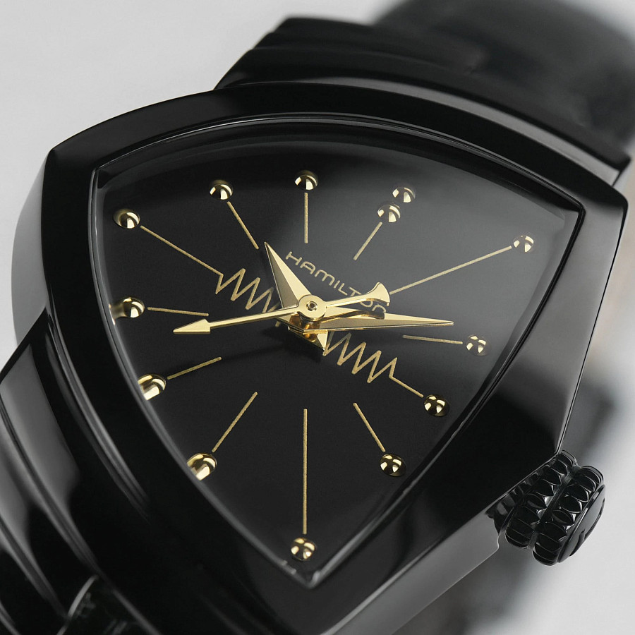 Часы Hamilton Ventura S Quartz H24201730 — женские, черный