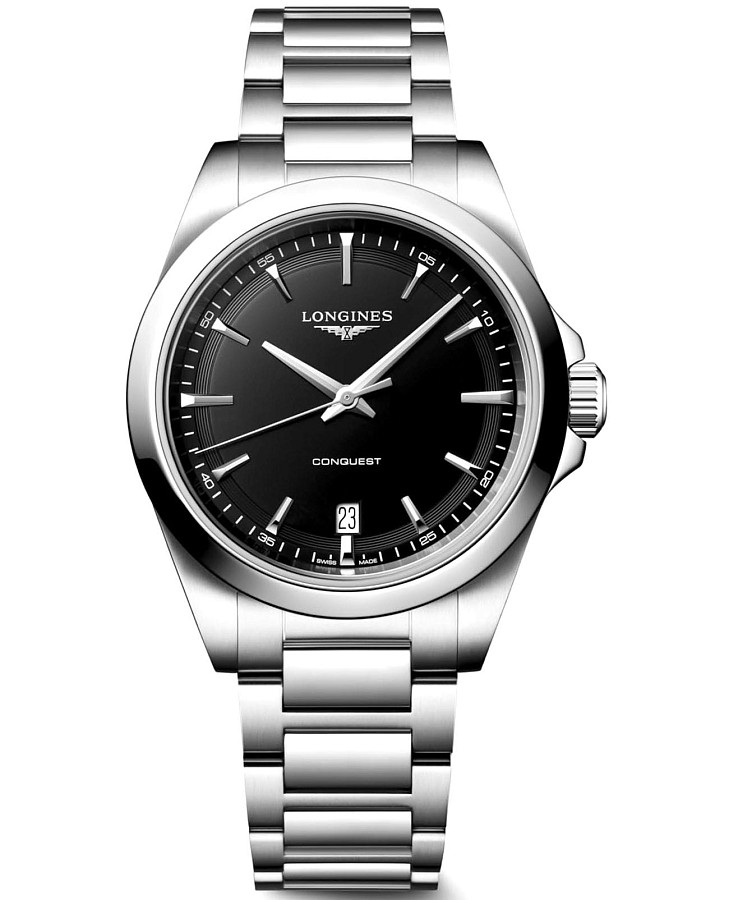 Часы Longines Conquest 38 mm L3.750.4.52.6 — мужские, черный