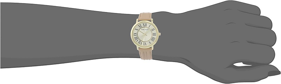 Часы Anne Klein Leather 3836GPTN — кожаный, женские