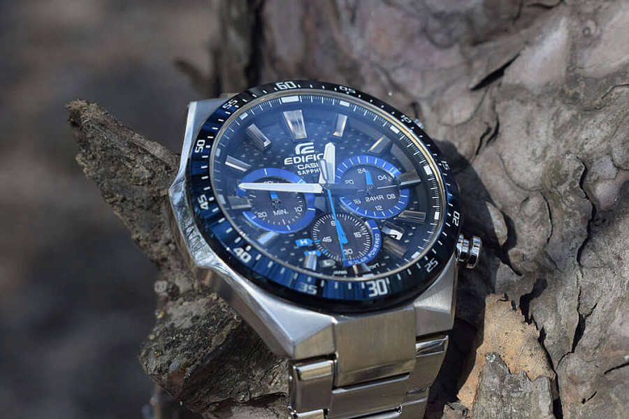 Часы Casio Edifice EFS-S520CDB-1B — автокварц (кинетик), Япония, мужские