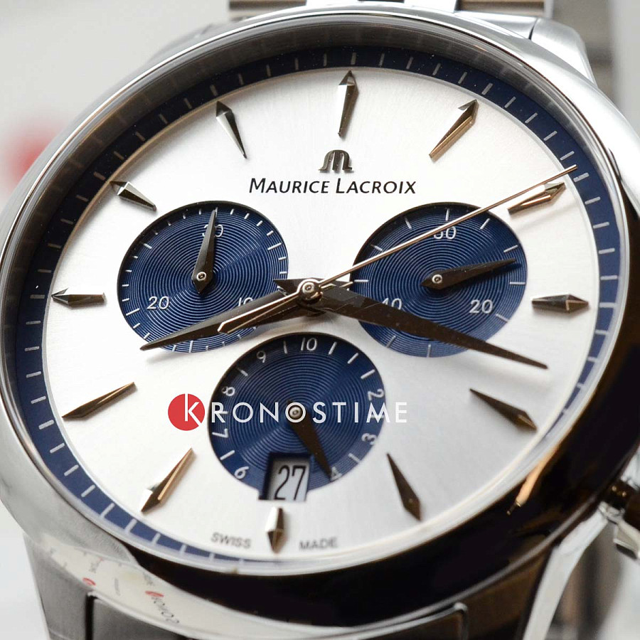 Часы Maurice Lacroix 1975 Quartz Chronograph 40mm 751038-SS002-131-1 — мужские, нержавеющая сталь