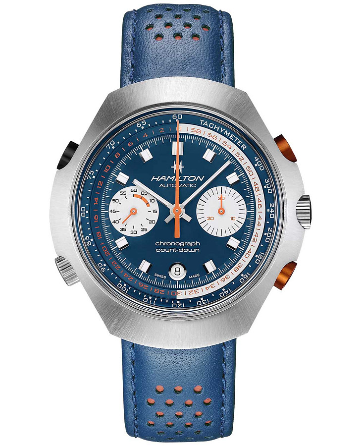 Часы Hamilton American Classic Chrono-Matic 50 H51606640 — мужские, синий