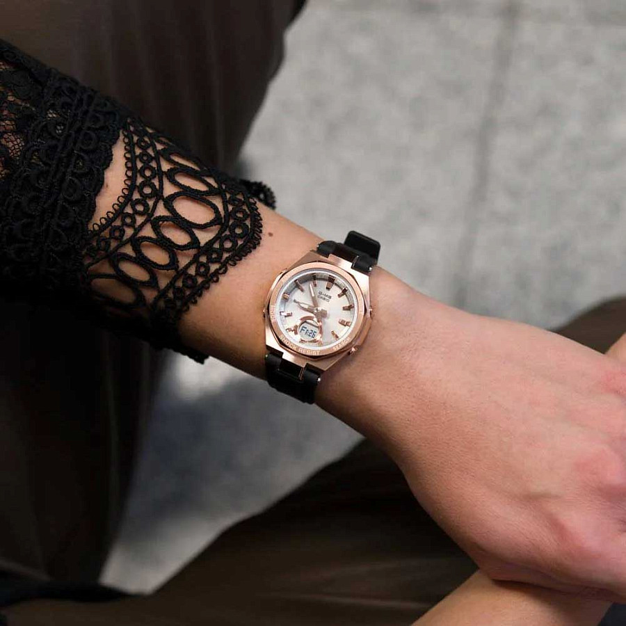 Часы Casio Baby-G MSG-B100G-1AER — кварцевые, сталь пластик