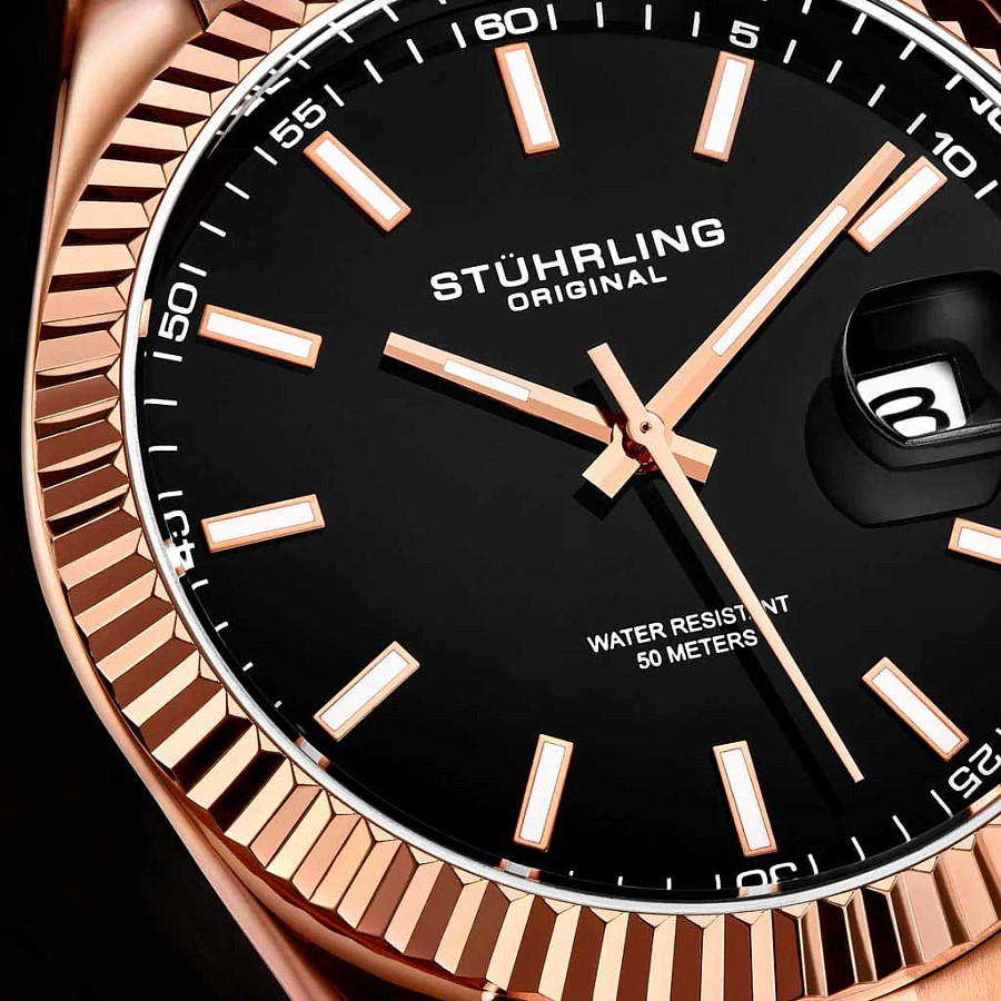 Часы Stuhrling Symphony 3935.4 — нержавеющая сталь с pvd-покрытием, мужские