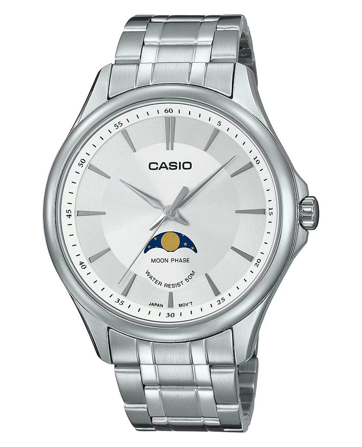 Часы Casio Collection MTP-M100D-7AVDF (MTP-M100D-7A) — мужские, белый