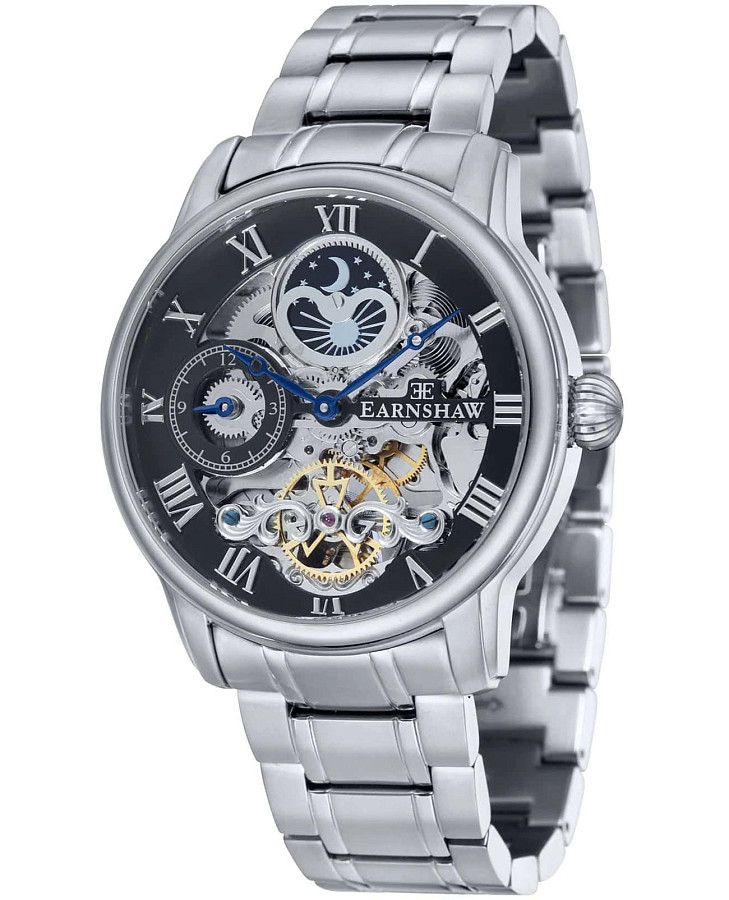 Часы Earnshaw Longitude ES-8006-11 — мужские, серый