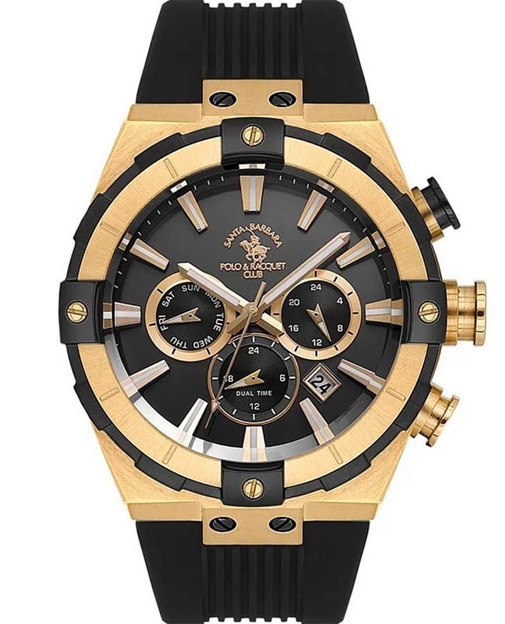 Часы Santa Barbara Polo & Racquet Club Prive SB.1.10510-6 — мужские, черный