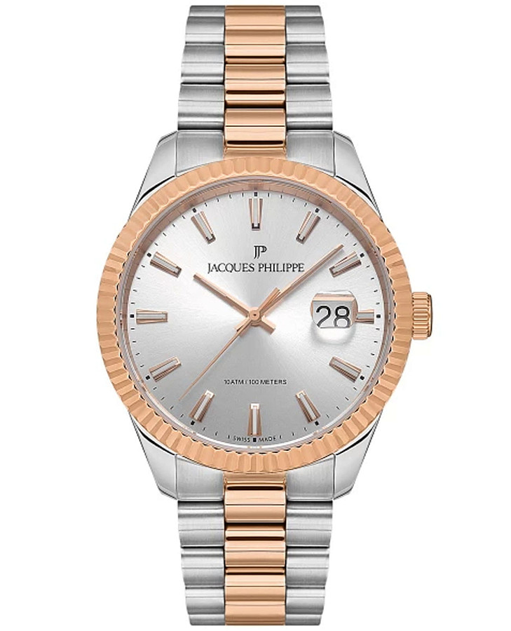 Часы Jacques Philippe Solis JPQGS237328 — мужские, серебристый