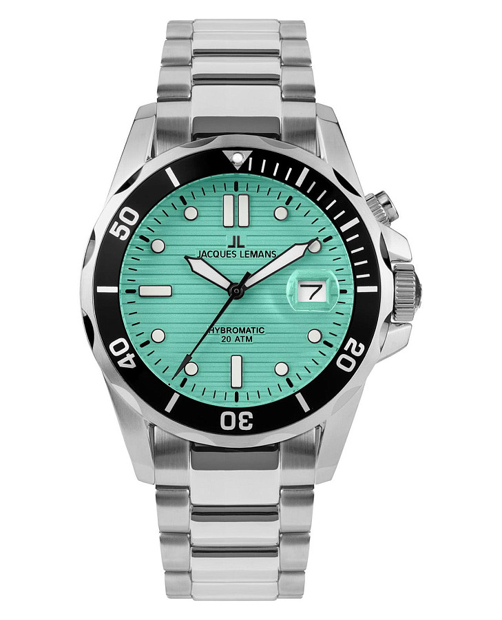 Часы Jacques Lemans Hybromatic 1-2170i — мужские, голубой