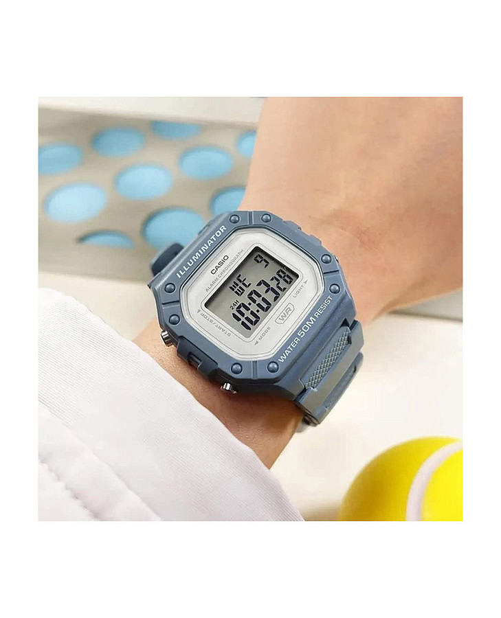 Часы Casio Collection W-218HC-2AVEF — кварцевые, пластик