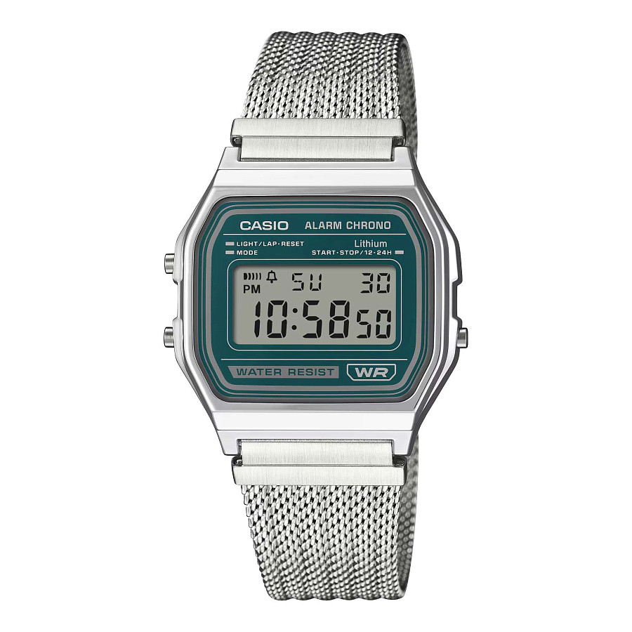 Часы Casio Vintage A-158WEM-3 — кварцевые, пластик
