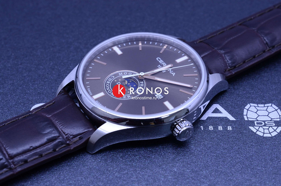 Часы Certina DS-8 Moon Phase C033.457.16.081.00 — коричневый, кварцевые