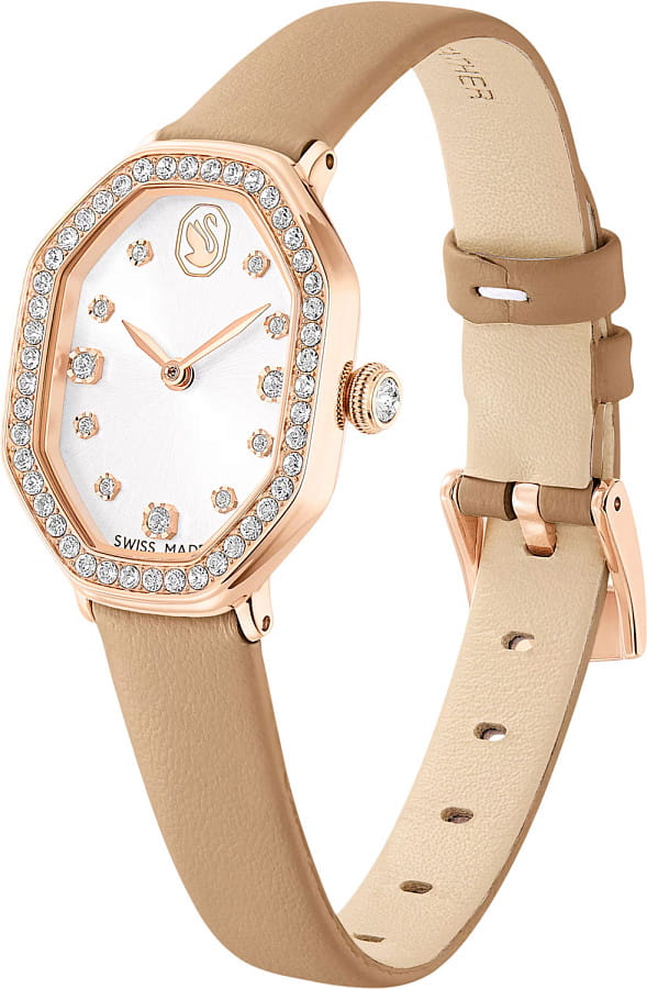 Часы Swarovski Dextera Octagon 5730184 — кварцевые, металл сталь