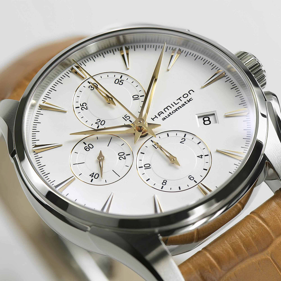 Часы Hamilton Jazzmaster Auto Chrono H32586511 — механические, сталь металл