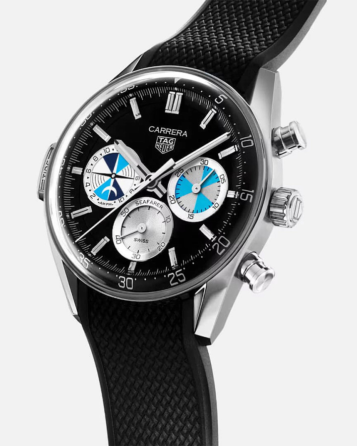 Часы TAG Heuer Carrera Chronograph Seafarer X Hodinkee CBS2014.FT6293 — механические, сталь металл