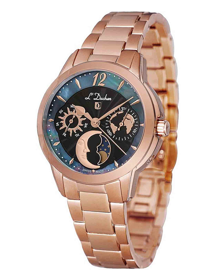 Часы L'Duchen Celeste D 857.40.31 — кварцевые, металл сталь