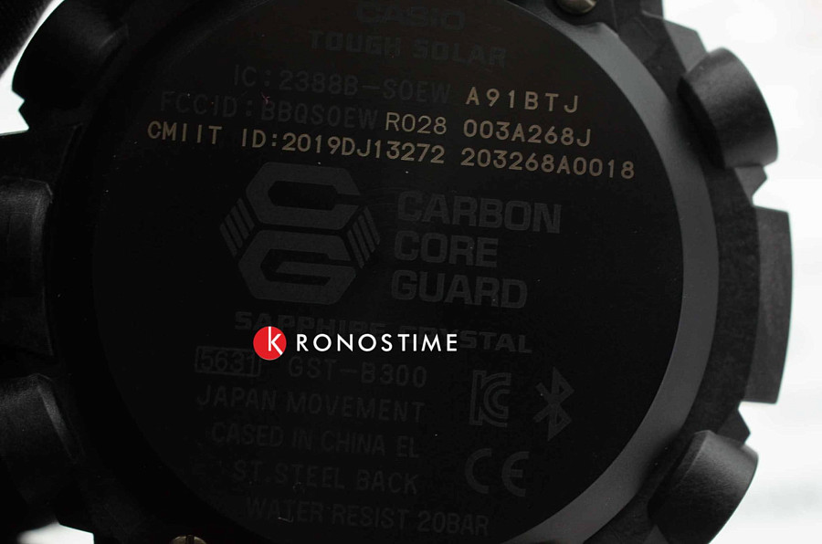 Часы Casio G-Shock GST-B300XB-1A3 — серый, сталь карбон