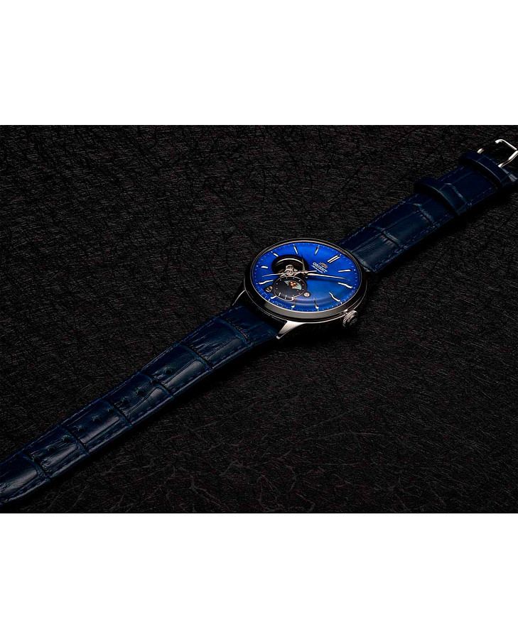 Часы Orient Sun And Moon RA-AS0103A (RN-AS0103A) — синий, металл сталь