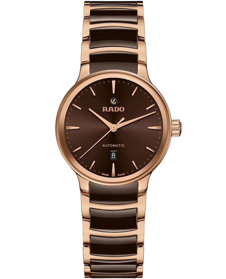Часы Rado Centrix Automatic R30019302 — женские, коричневый