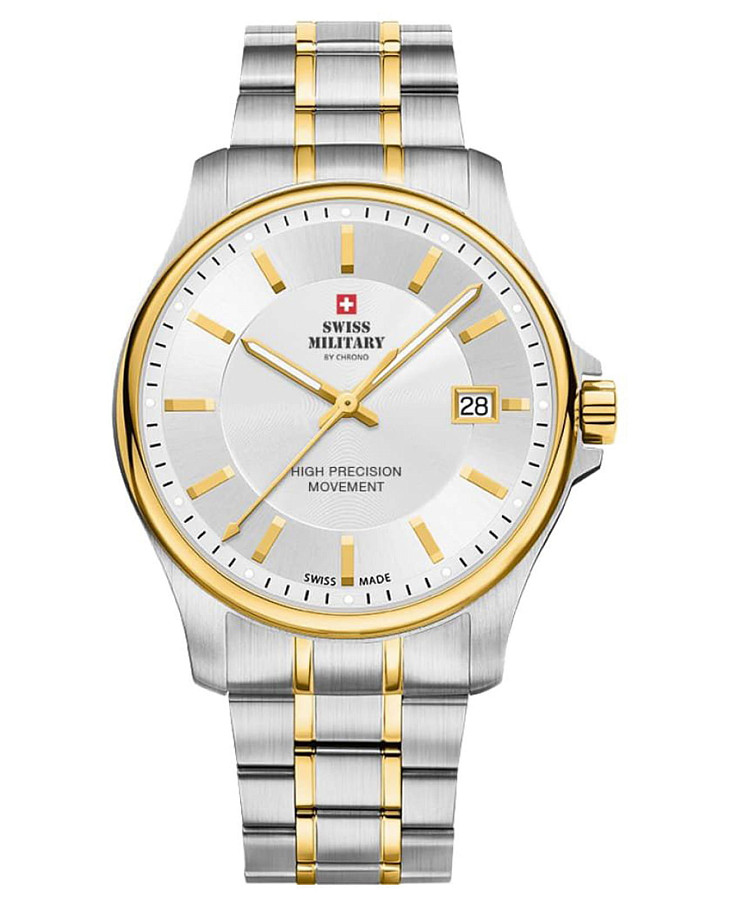 Часы Swiss Military by Chrono Сверхточные SM30200.05 — мужские, серебристый