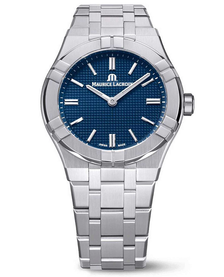 Часы Maurice Lacroix Aikon Manual 39mm Collectors Edition AI7007-SS00E-430-C — мужские, синий