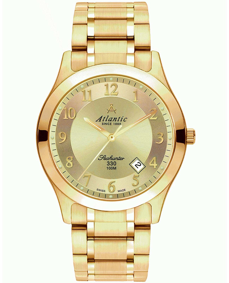 Часы Atlantic Seahunter 71365.45.33 — мужские, золотистый