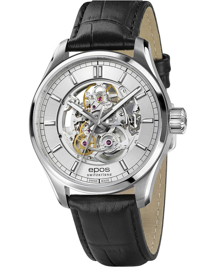 Часы Epos Passion 3501.135.20.18.25 — мужские, серебристый