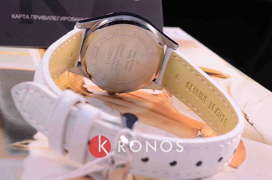 Часы Casio Collection LTS-100L-9A — кожаный, женские