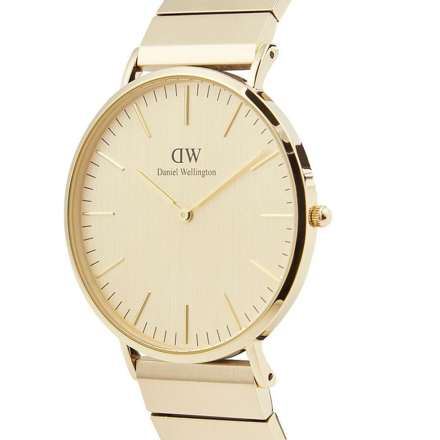 Часы Daniel Wellington Piano Link Gold Unitone DW00100779 — кварцевые, сталь металл
