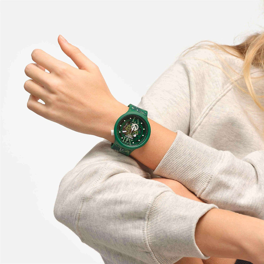 Часы Swatch Big Bold Biosourced Lacquered SB05G104 — мужские, биоматериал