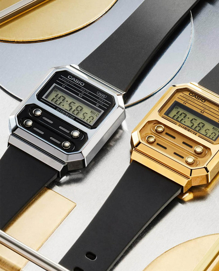 Часы Casio Vintage A100WEF-1ADF — нержавеющая сталь, мужские