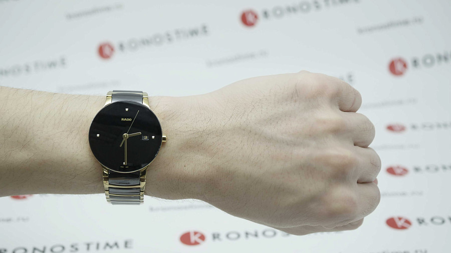 Часы Rado Centrix Diamonds R30929712 — черный, сталь металл