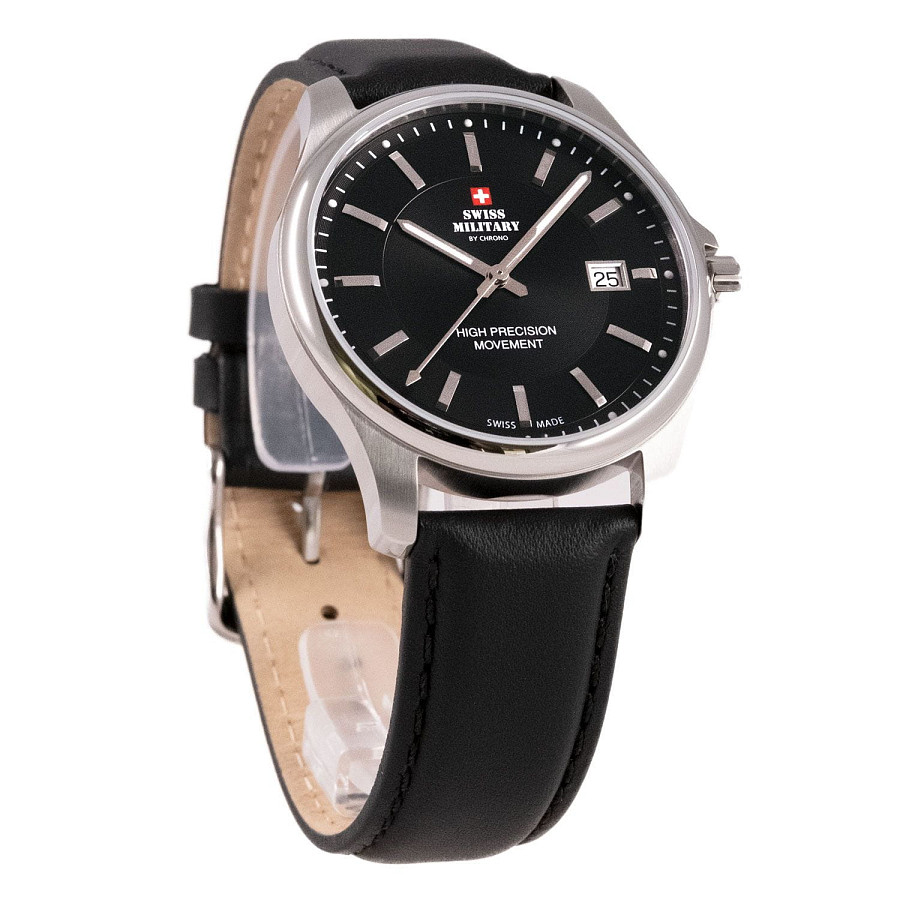 Часы Swiss Military by Chrono Сверхточные SM30200.10 — кварцевые, металл сталь