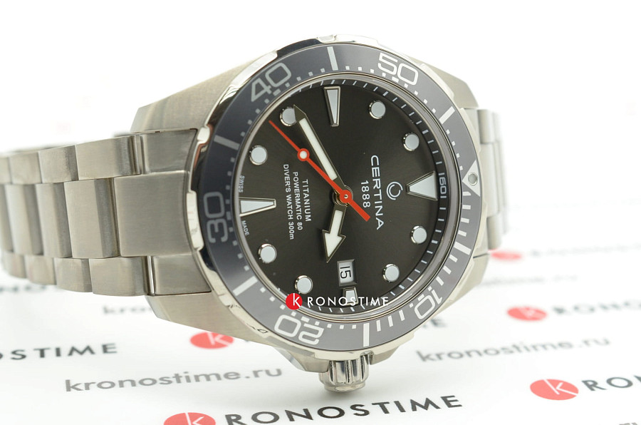 Часы Certina DS Action Diver Powermatic 80 C032.407.44.081.00 — механические, титан металл