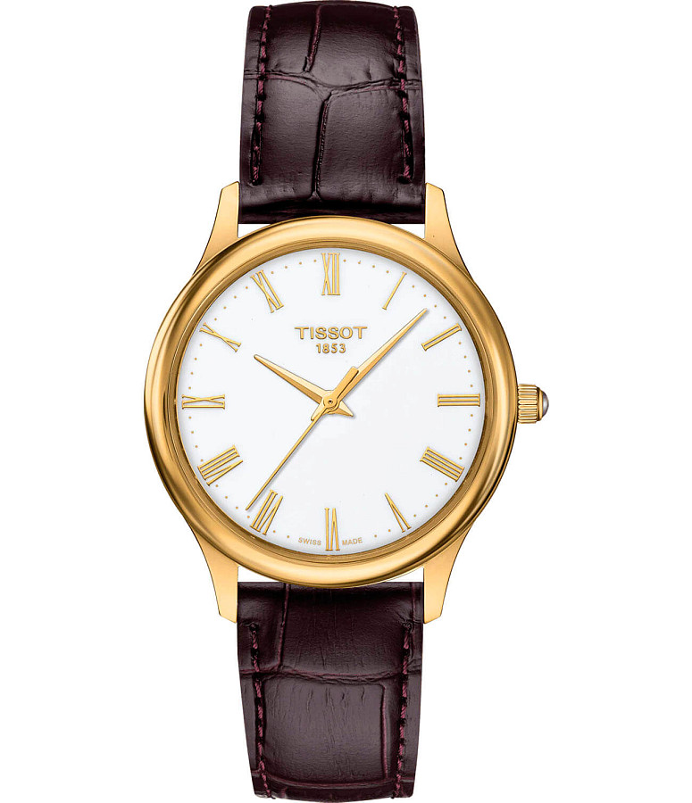 Часы Tissot Excellence Lady 18K Gold T926.210.16.013.00 — женские, белый