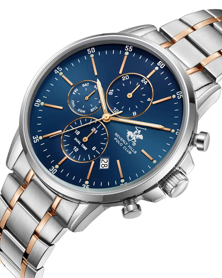 Часы Beverly Hills Polo Club Quartz BP3727X.590 — кварцевые, сталь металл