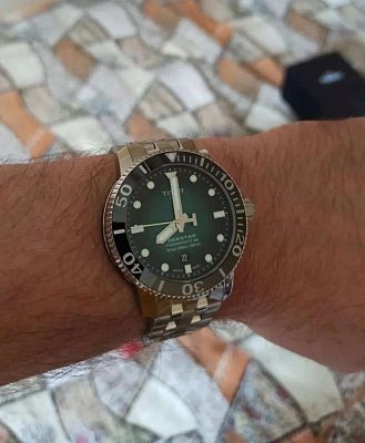 Фото покупателя: Швейцарские механические керамические наручные часы Tissot Seastar 1000 Powermatic 80 T120.407.11.091.01