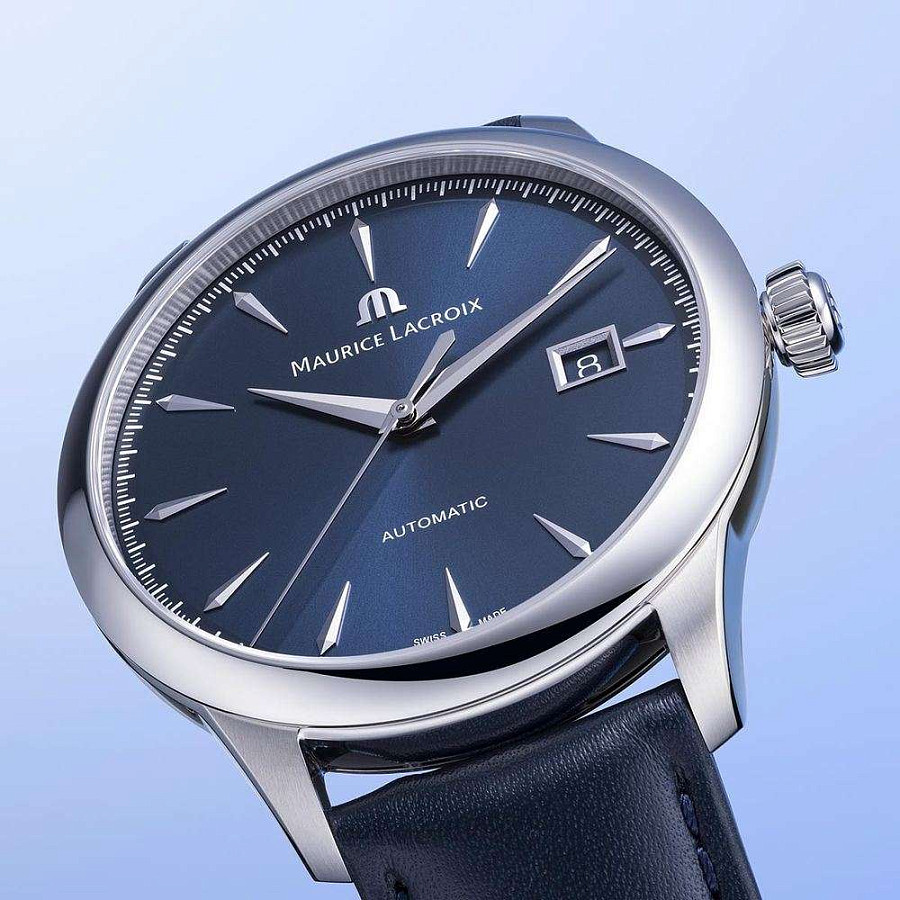 Часы Maurice Lacroix 1975 756008-SS001-430-4 — механические, металл сталь