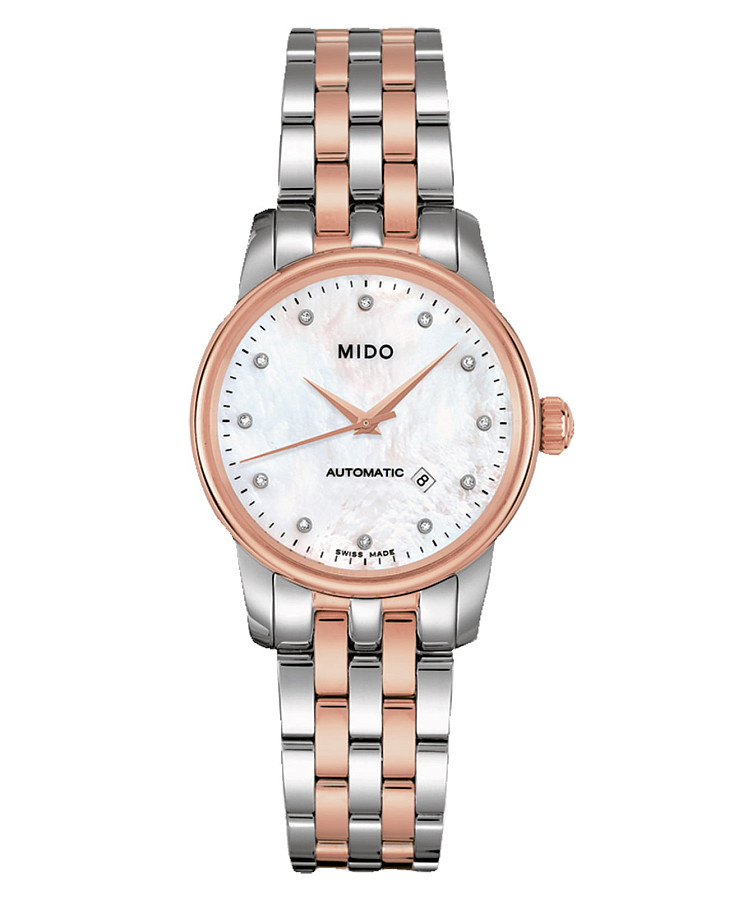 Часы Mido Baroncelli M7600.9.69.1 — женские, перламутровый
