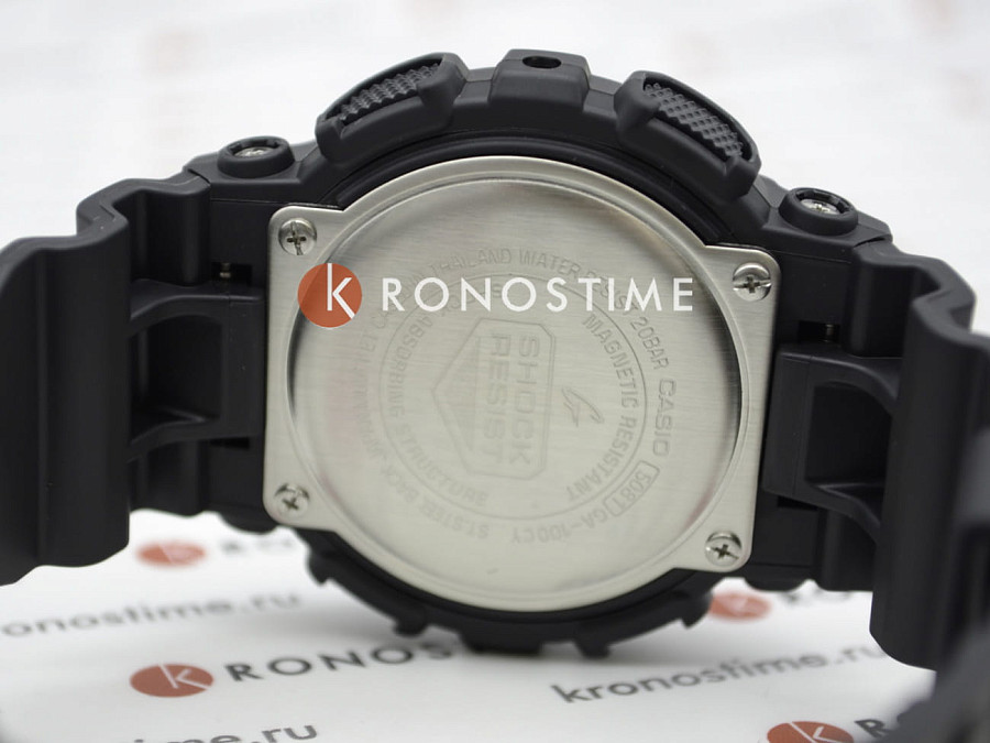 Часы Casio G-Shock GA-100CY-1ADR (GA-100CY-1A) — пластик, пластик