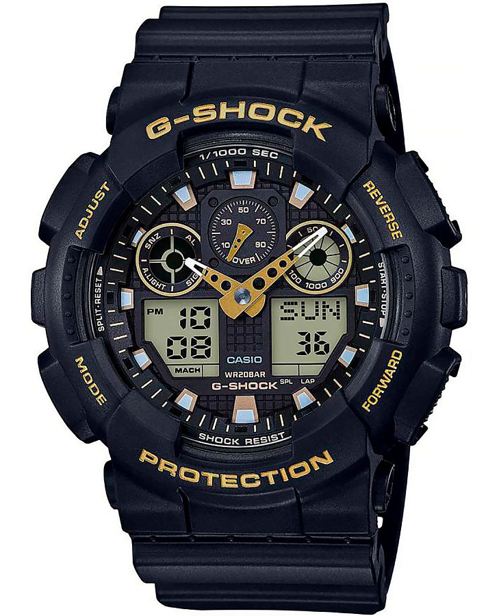 Часы Casio G-Shock GA-100GBX-1A9 — мужские, черный