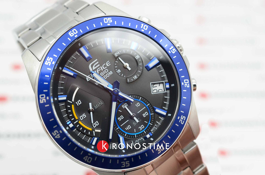 Часы Casio Edifice EFV-540D-1A2VUDF (EFV-540D-1A2) — черный, металл сталь