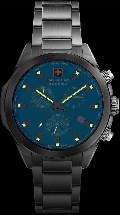 Часы Swiss Military Hanowa Chiroptera SMWGI0001901 — нержавеющая сталь, мужские