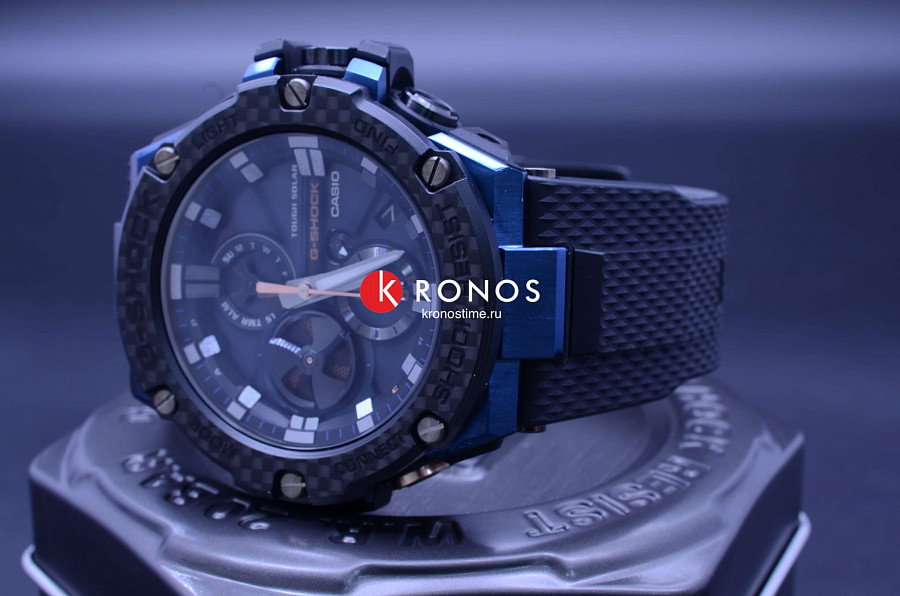 Часы Casio G-Shock GST-B100XB-2A — черный, пластик сталь металл